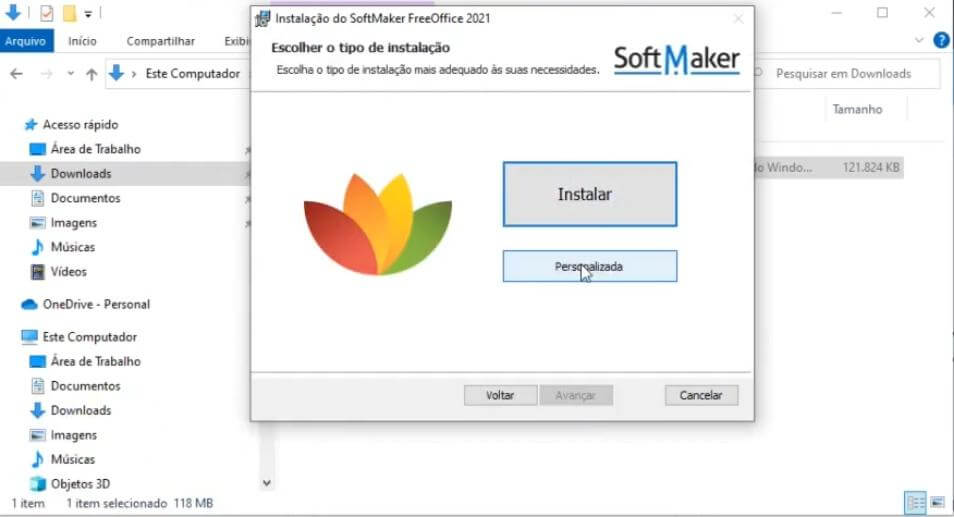 instalando o Free Office