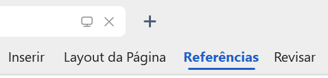 menu superior do WPS