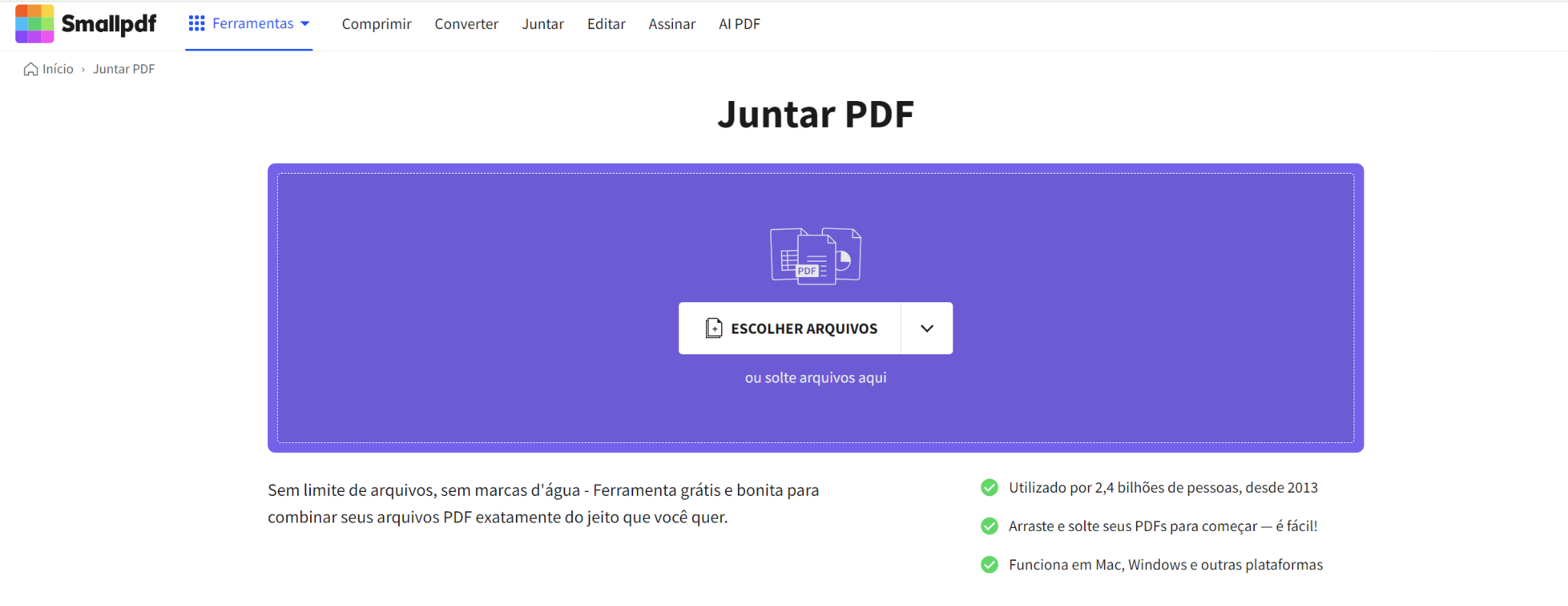 Como Mesclar PDFs usando Smallpdf: O Guia Definitivo