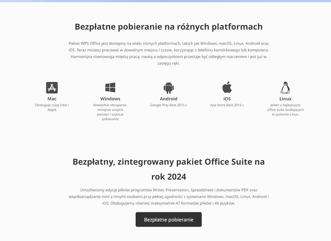 Zgodność WPS Office