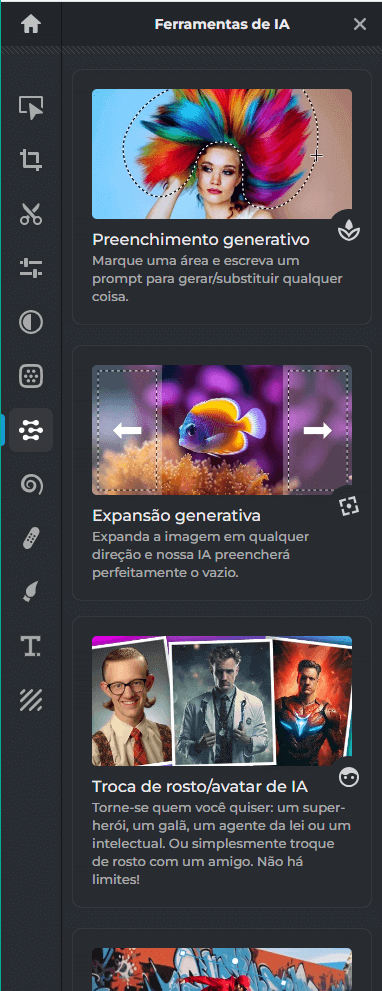 Selecionar uma ferramenta de IA