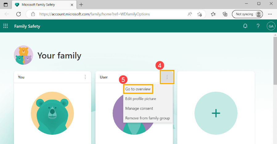 Manage Your Family Group