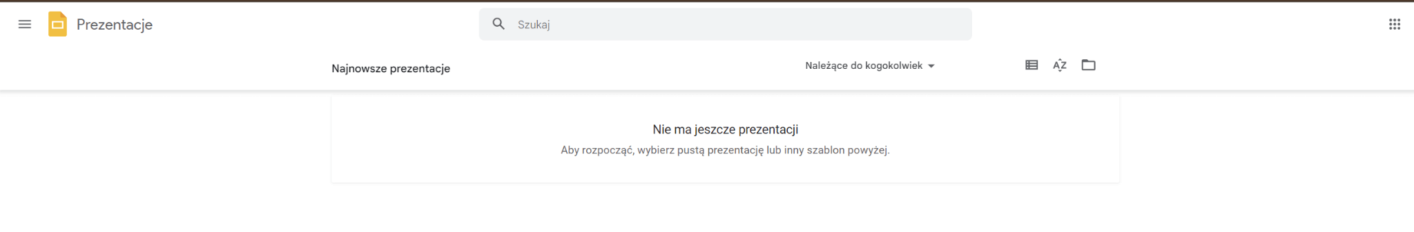 Strona główna Google Slides