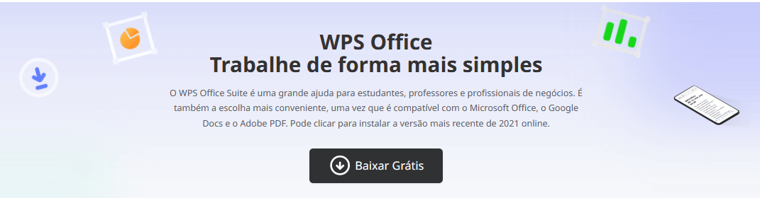página de download do WPS Office