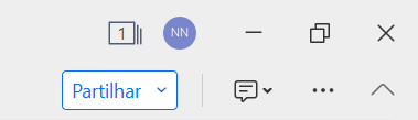 botão de partilhar do WPS Office