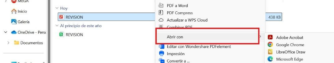 Abrir el PDF en Adobe Acrobat