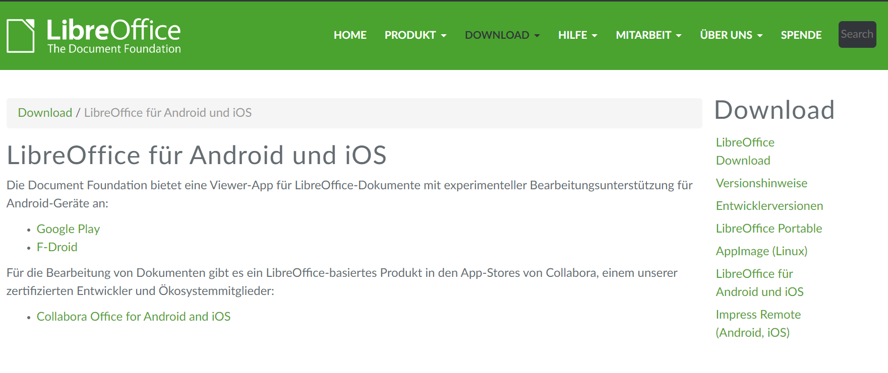 Libreoffice Calc for Your Phone