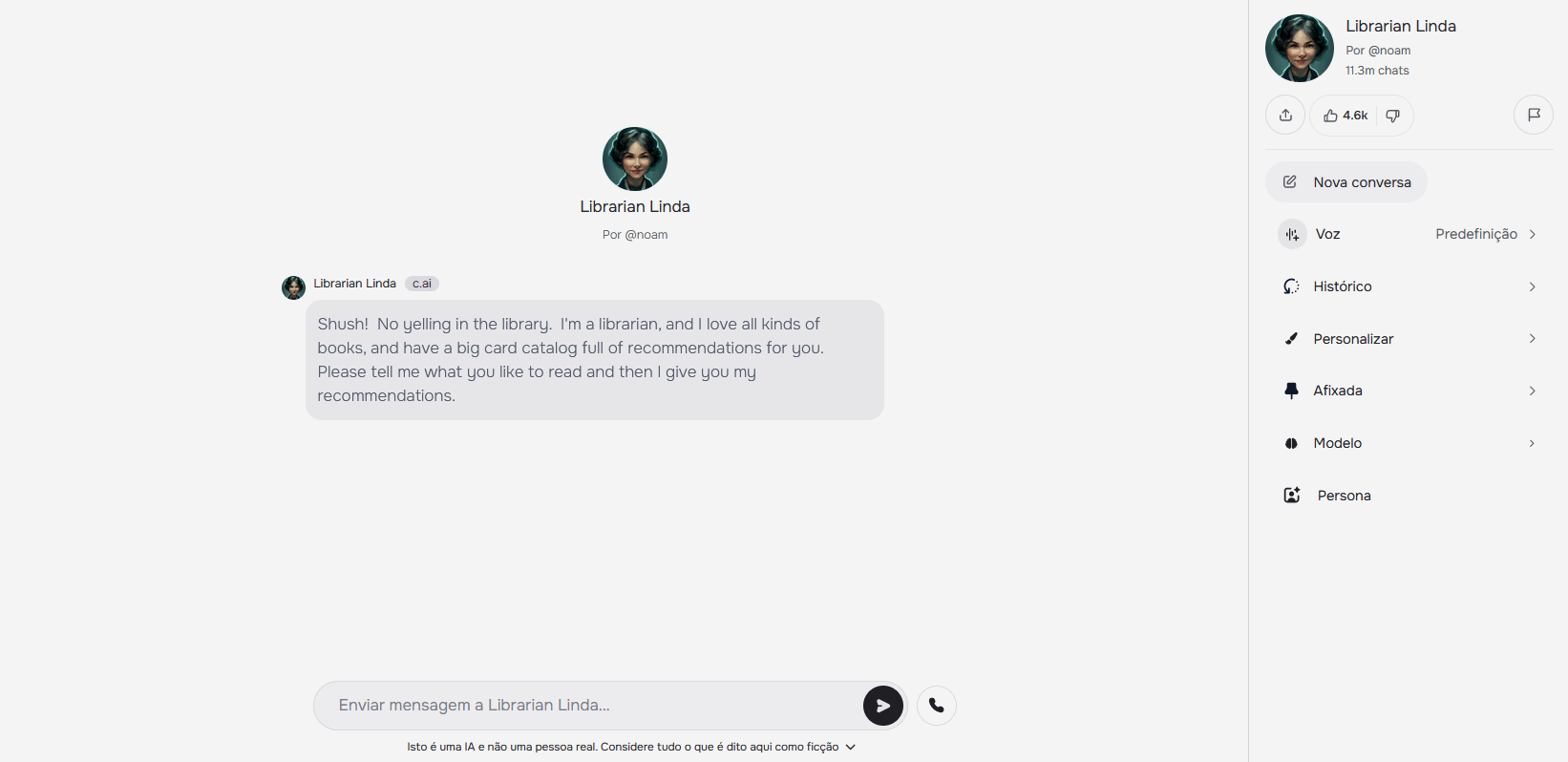 chat no character ai