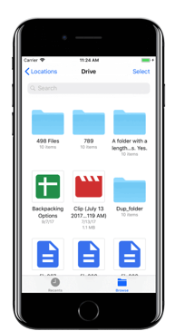 Open the Google Drive App