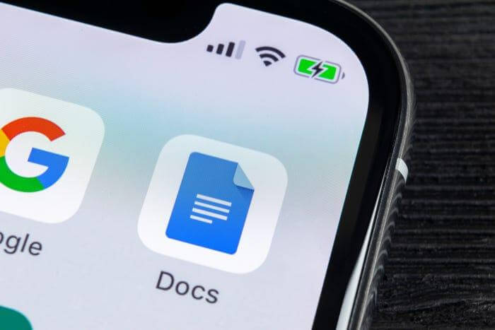 Open the Google Docs application