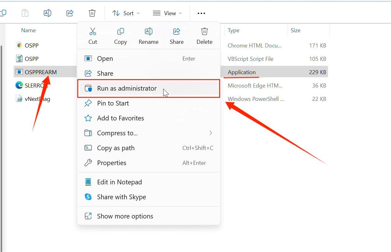 Tampilan aplikasi OSPPREARM