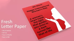 Red Poster for Women