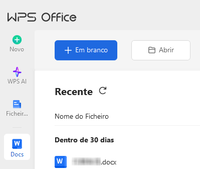 abrindo o editor do Word