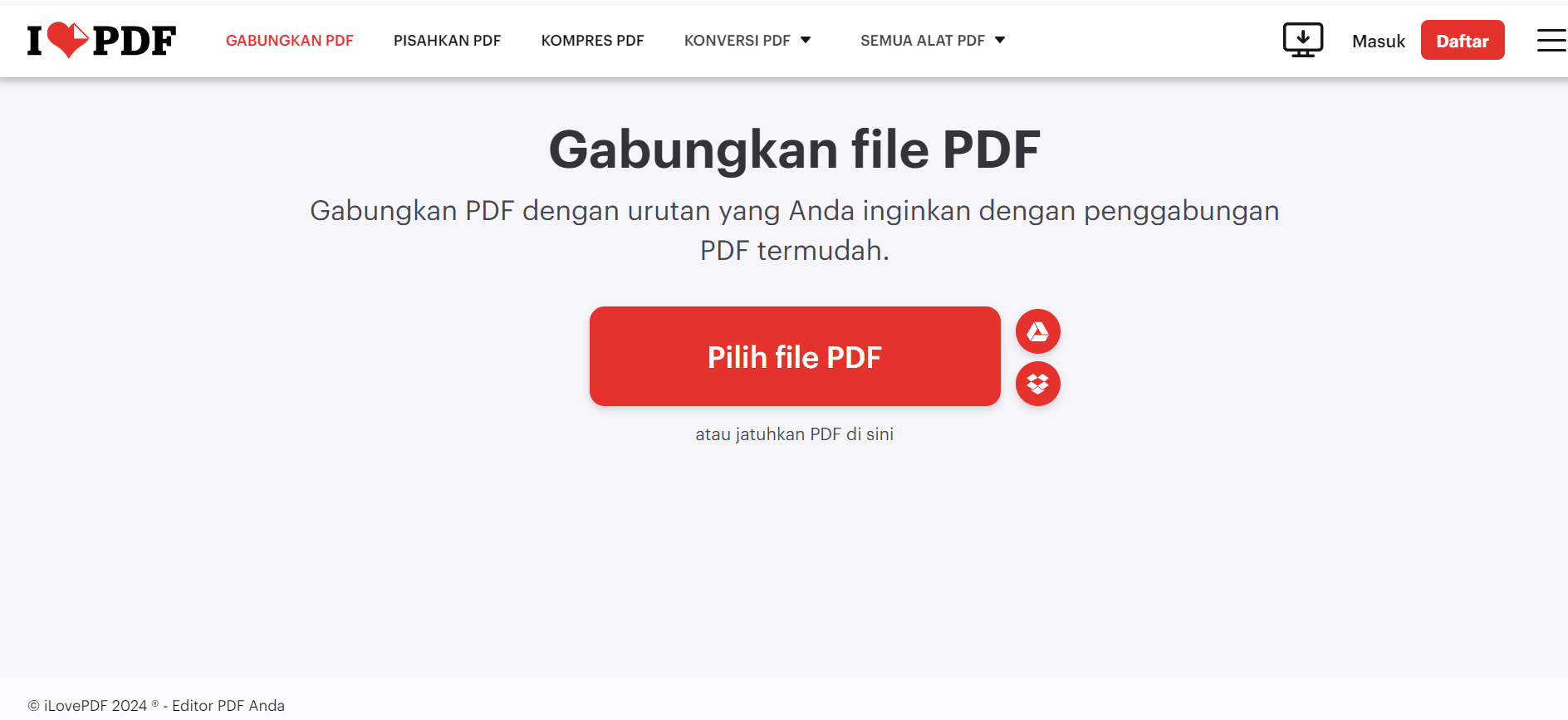 iLovePDF merge pdf