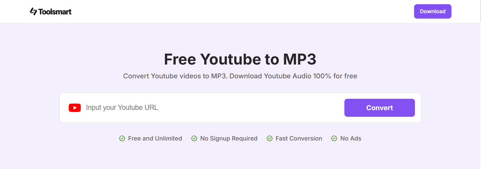 Toolsmart YouTube to MP3 ConverterToolsmart YouTube to MP3 Converter
