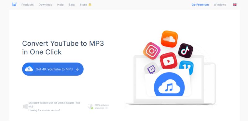 4K YouTube to MP3 Homepage