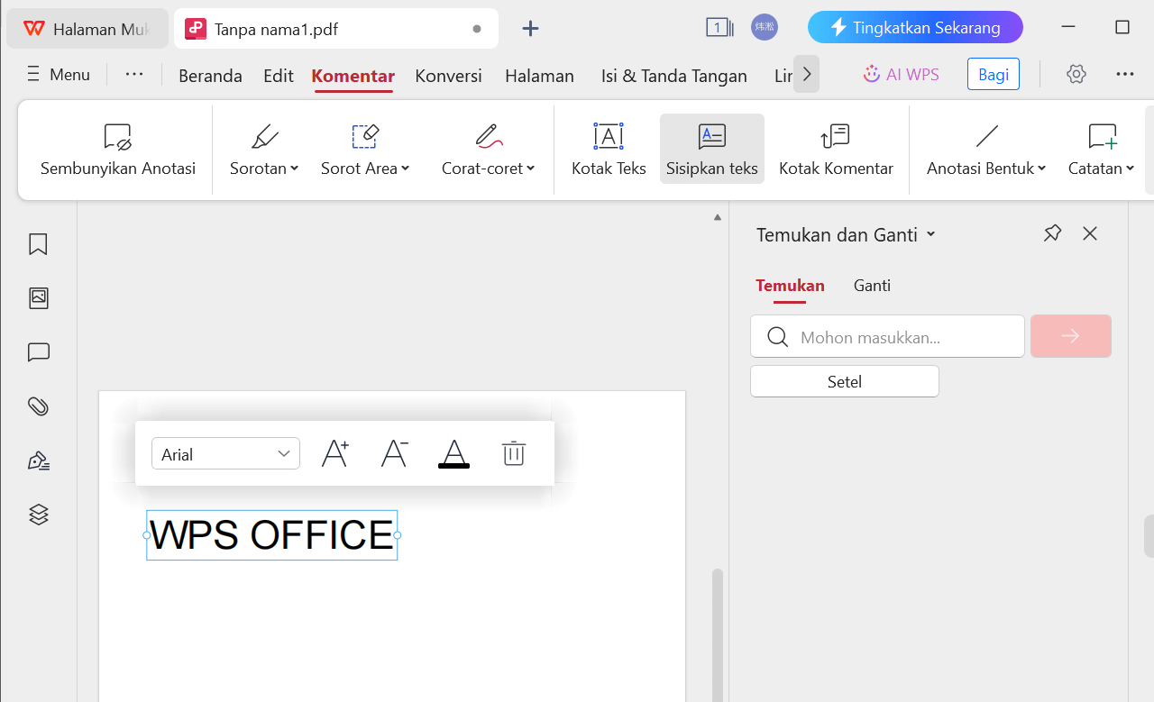 Sisipkan komentar dalam PDF
