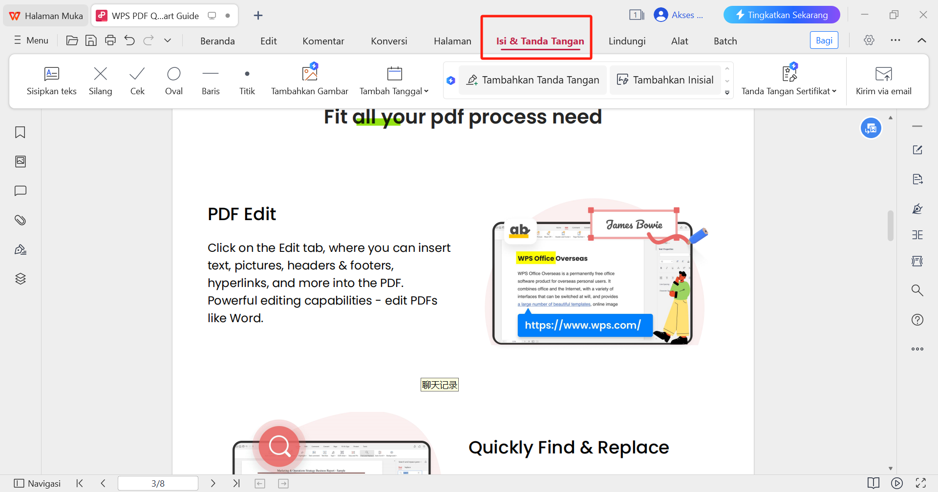 Isi & Tandatangani WPS PDF