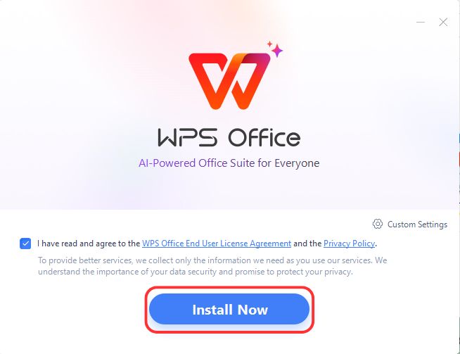 Install WPS Office