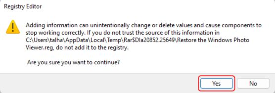 Windows notification