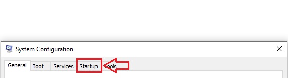 Disable entries in Startup tab