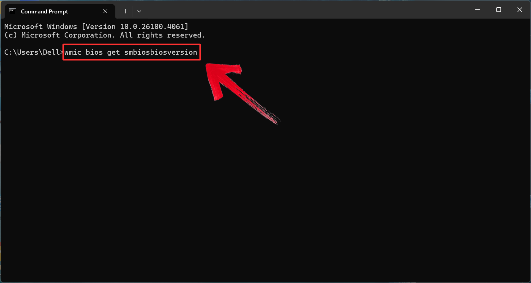 BIOS Version Command