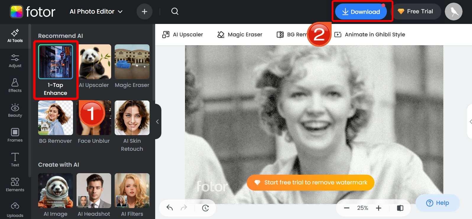 Fotor AI Editor