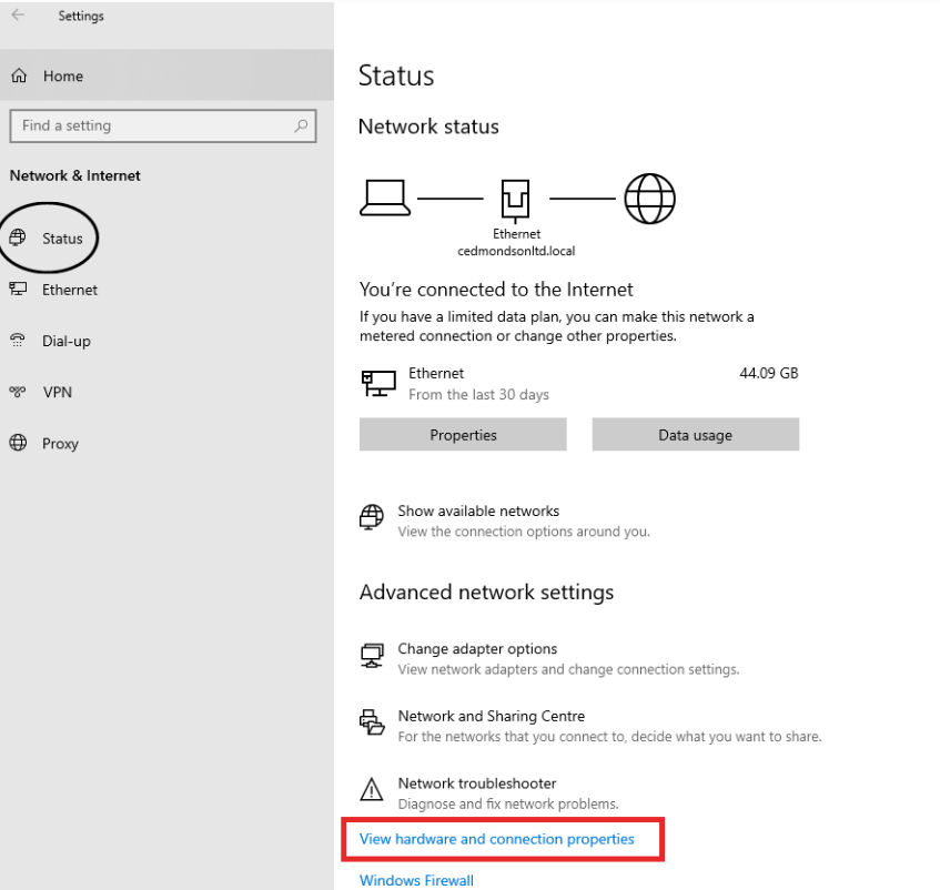 how to find Mac address on Windows 10 pc