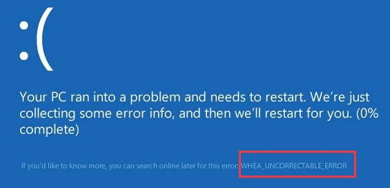 Fix WHEA Uncorrectable Error in Windows 10 Without Losing Your Data