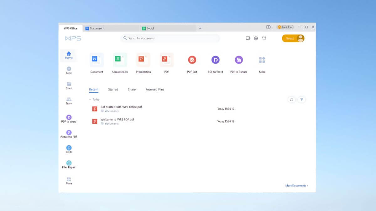 WPS Office Interface