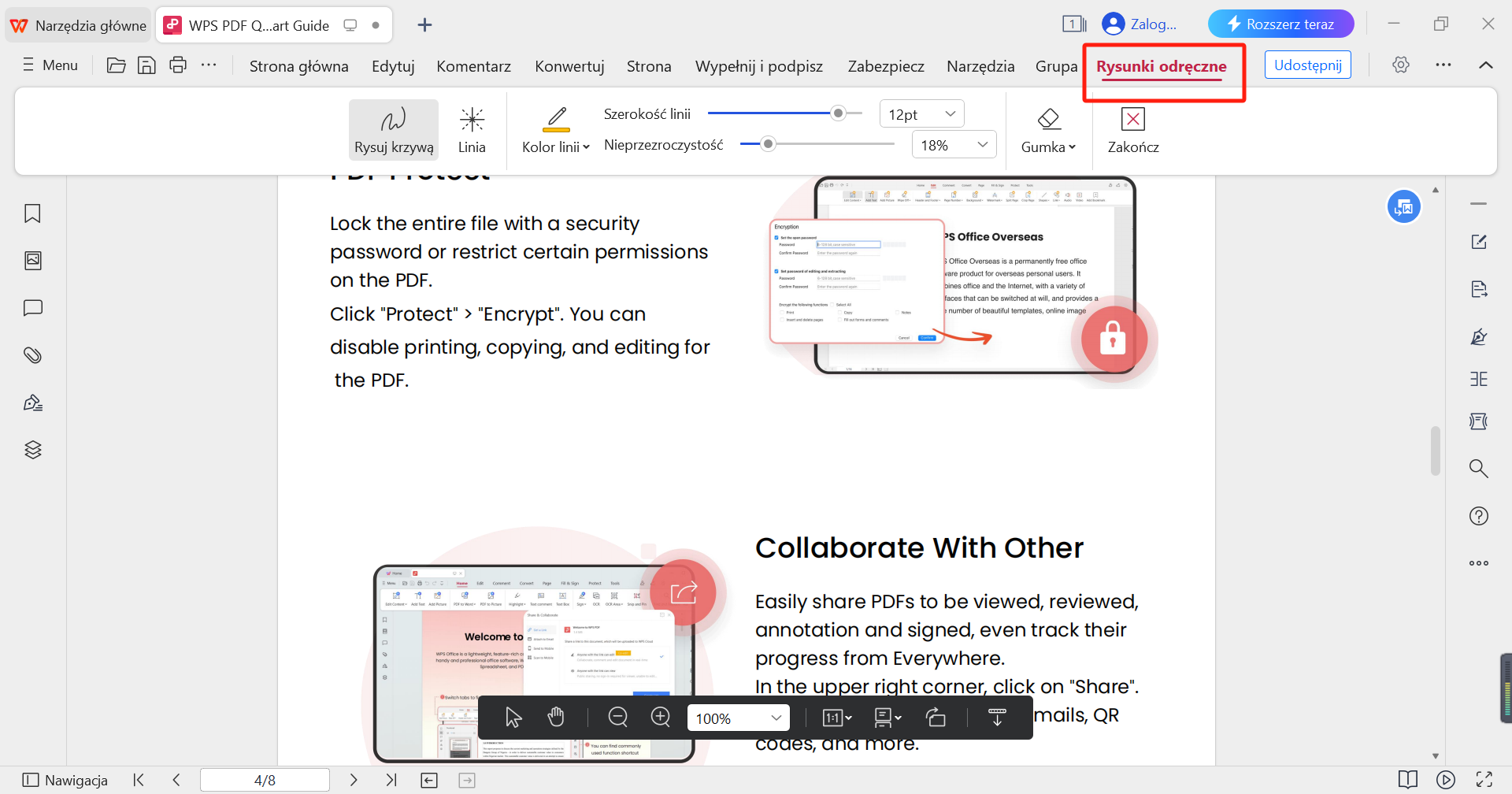 Karta rysowania WPS PDF