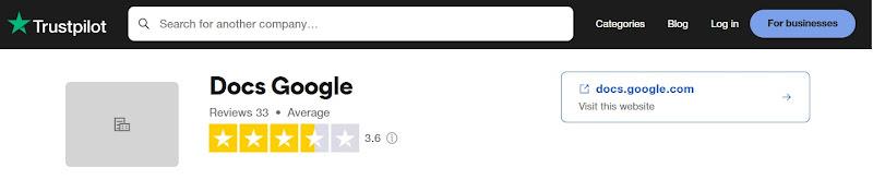 Google-dokumenttien luokitus