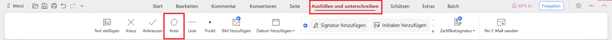 Aufzählungslistelemente einfügen