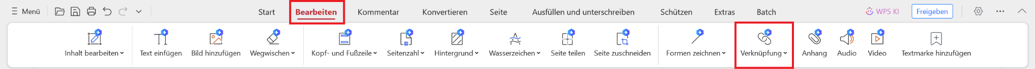 Link zur PDF hinzufügen