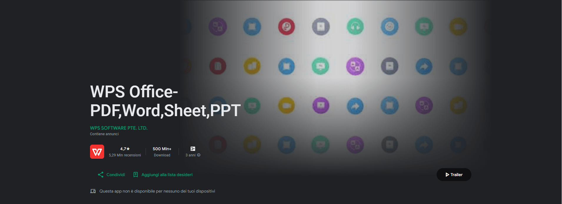 WPS su Google Play Store
