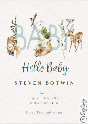 Woodland Whimsy Template