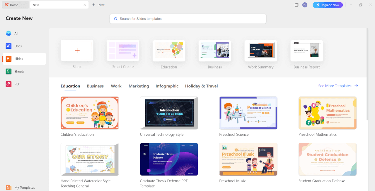 WPS Presentation for Samsung touchscreen laptops