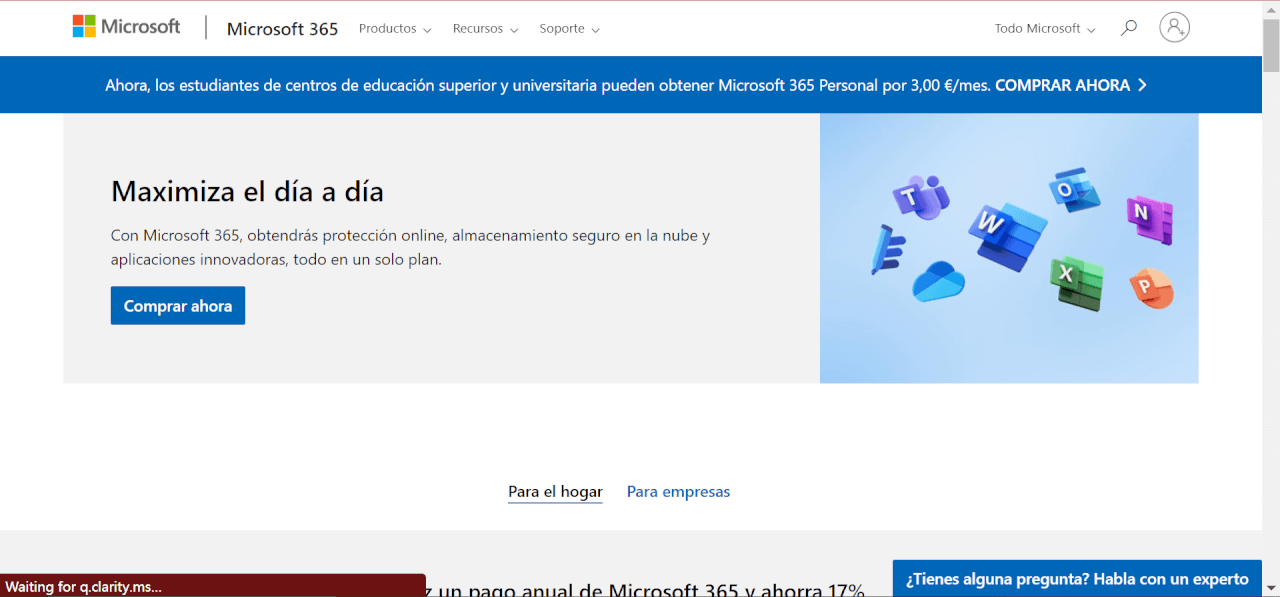 Sitio web de Microsoft Office