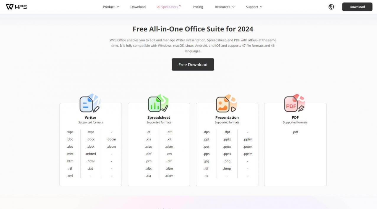Compatibilidade do WPS Office
