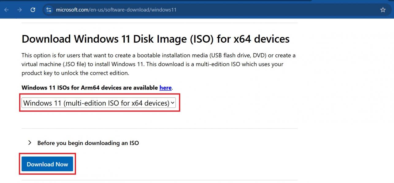 Download Windows 11 ISO