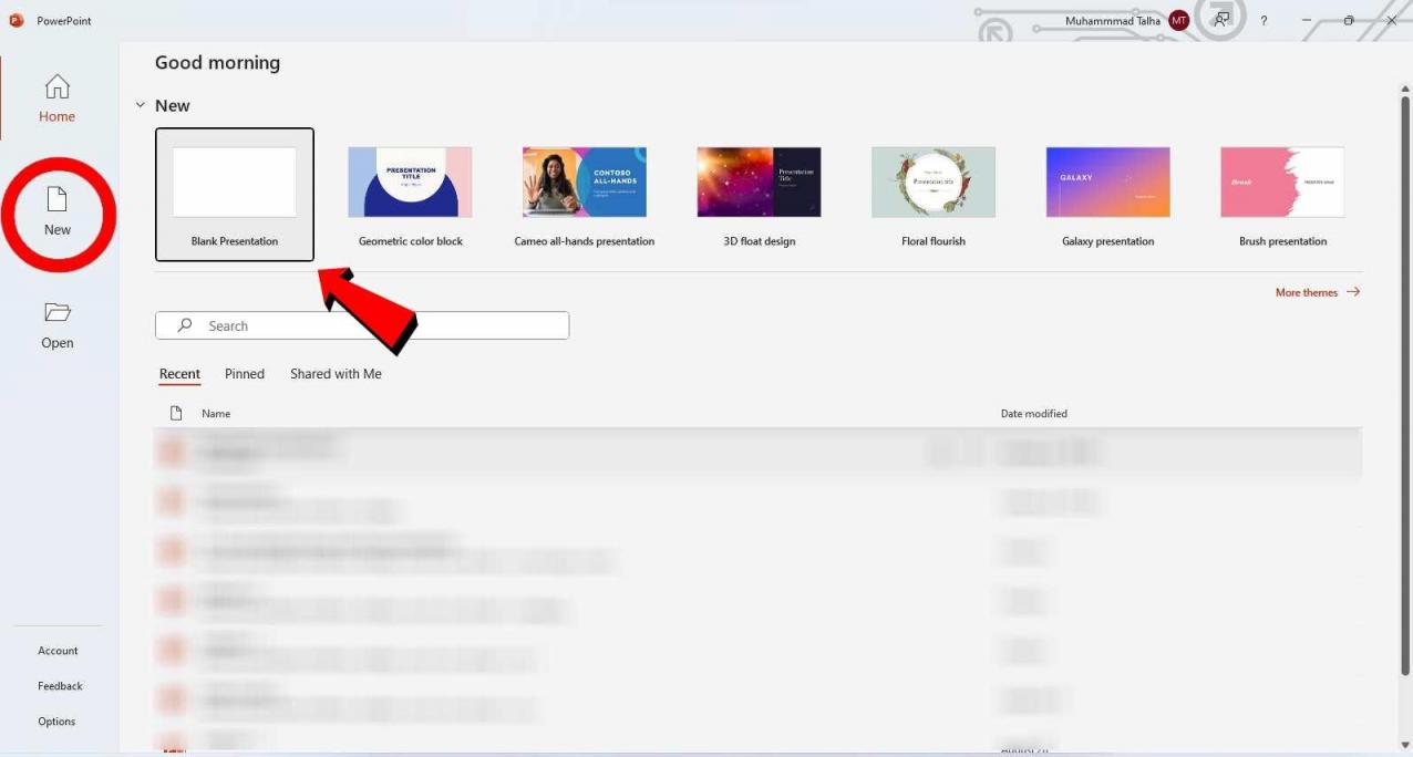 PowerPoint Blank Presentation