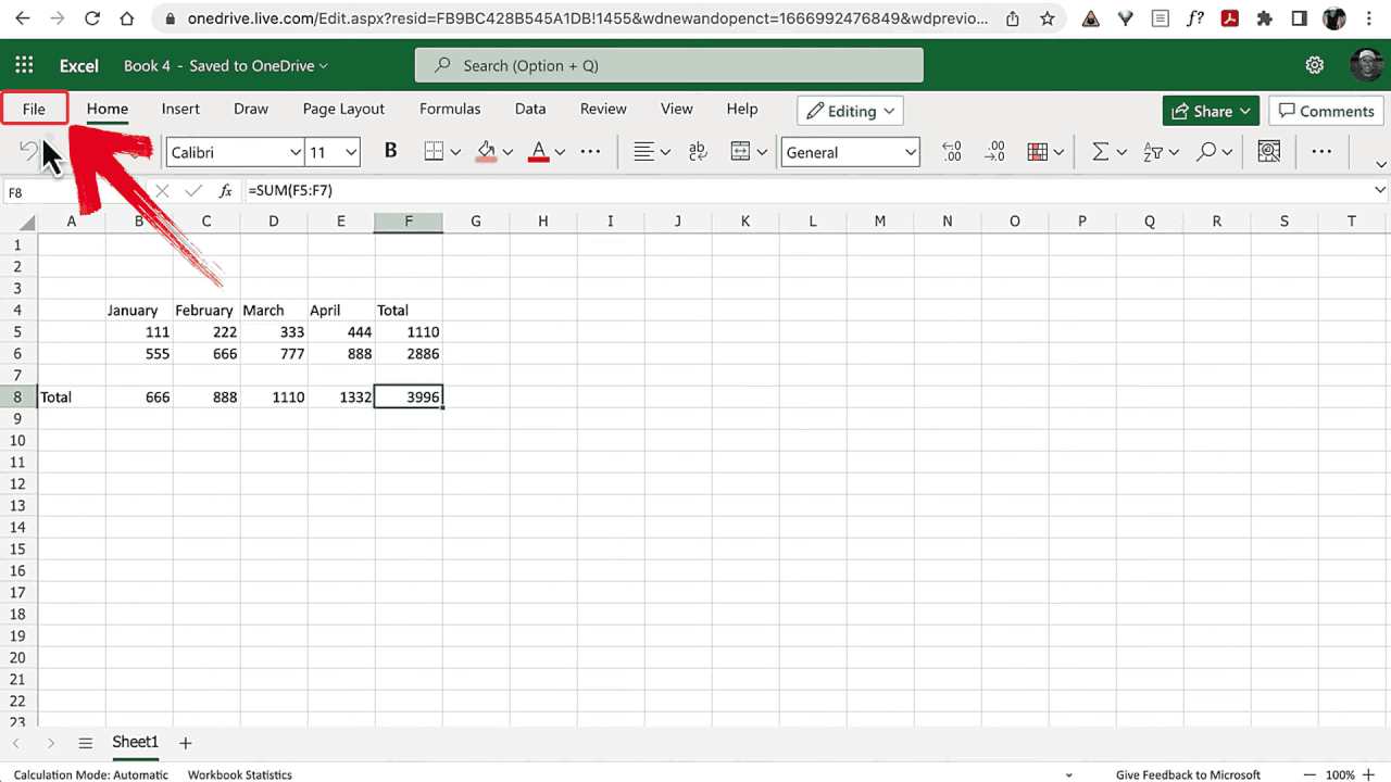 Click File