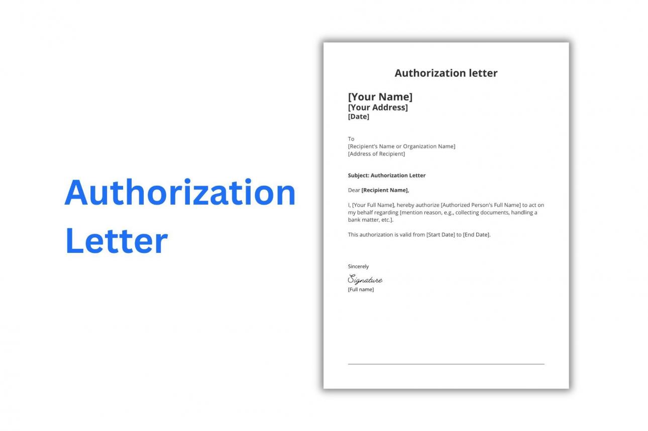 Creating a Perfect Authorization Letter Template