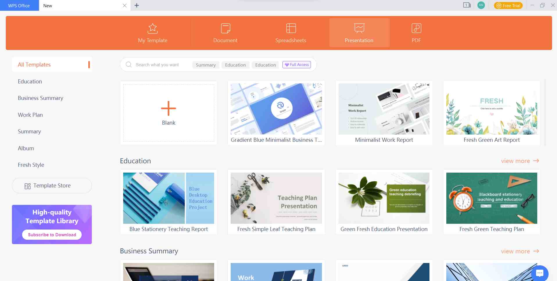 WPS Office Presentation