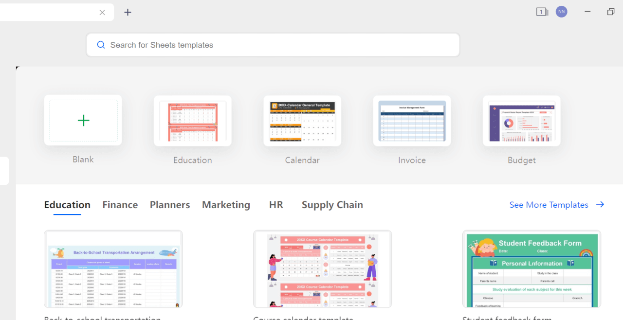 exemplos de modelos de documentos do WPS Office