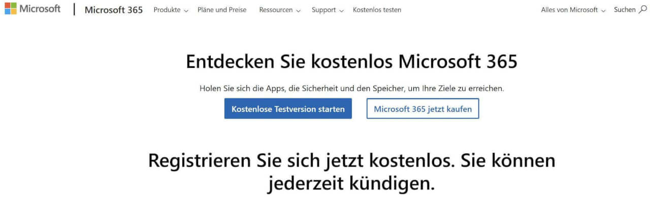 Microsoft 365 Website