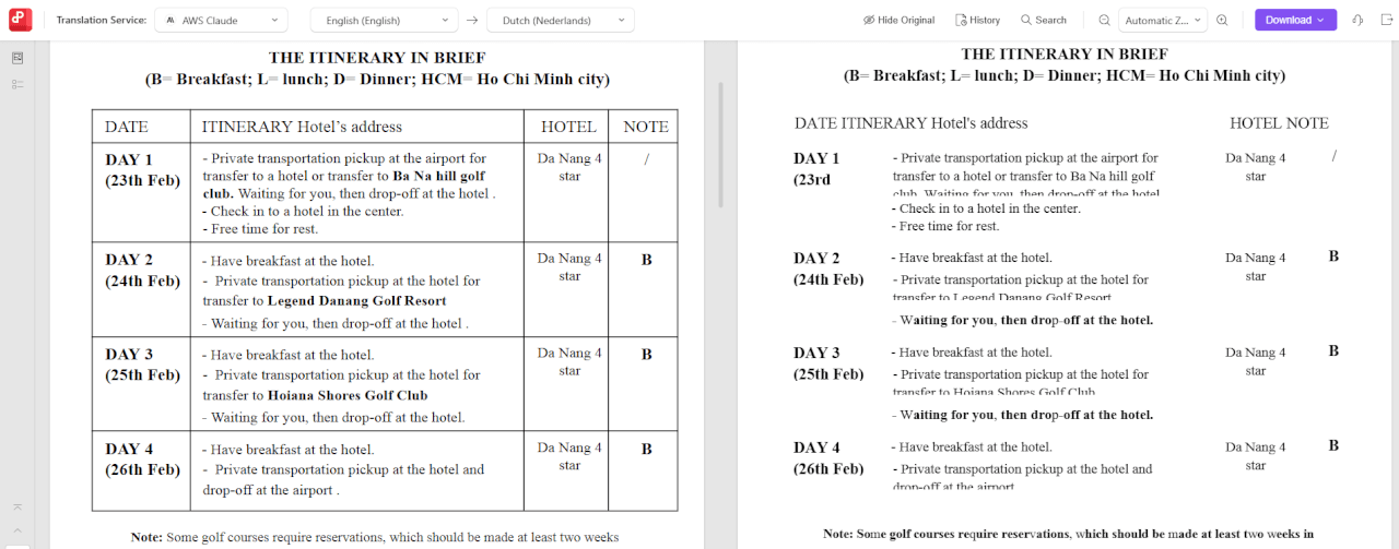 Parallel Translation View