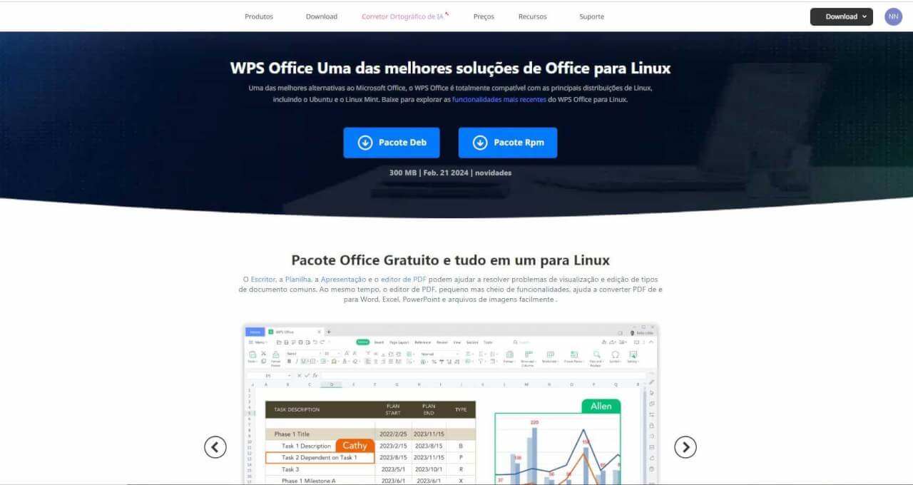 baixando o WPS Office