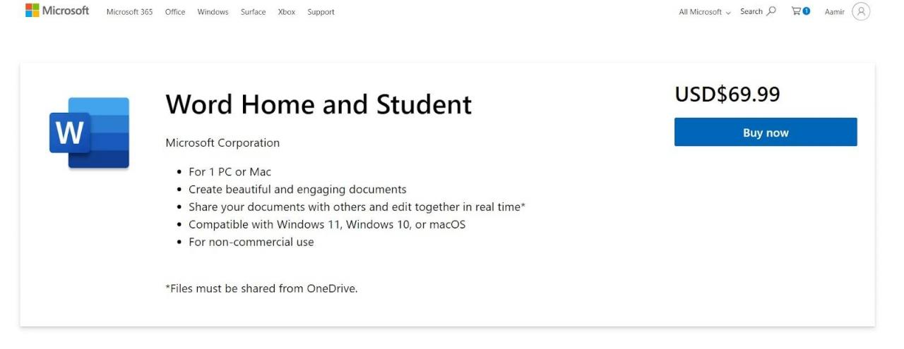Word للمنزل والطلاب
