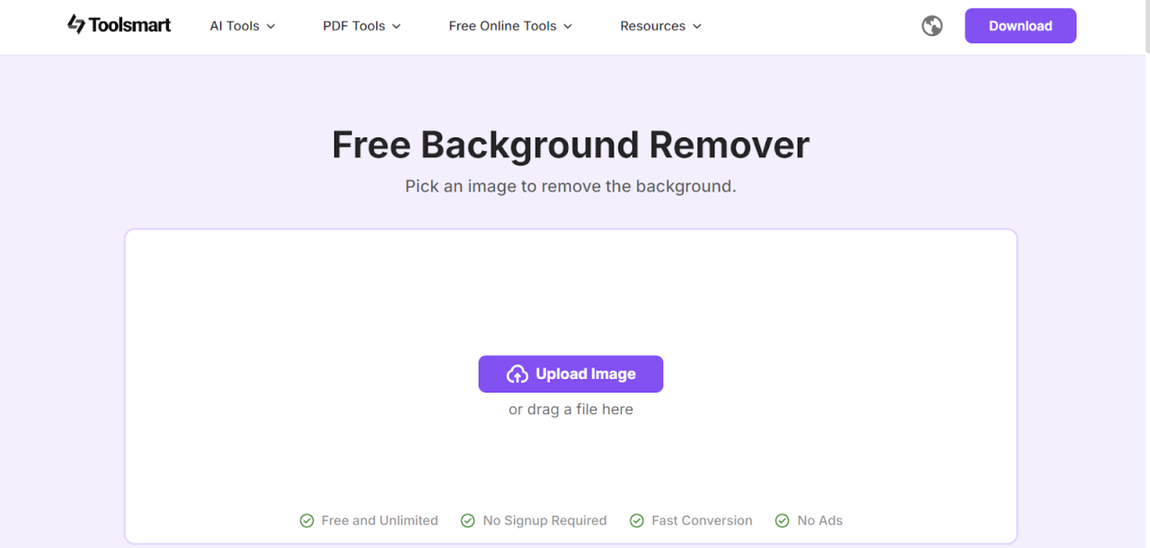Toolsmart’s Background Remover
